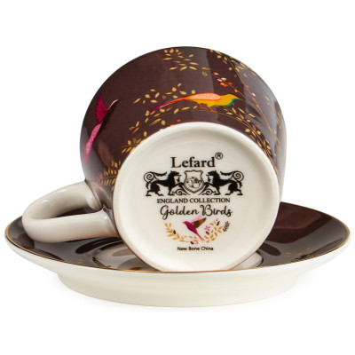 Кофейный набор "GOLDEN BIRDS" на 2 пер. 4 пр. 120 мл (кор=12наб.) LEFARD 419-132-6