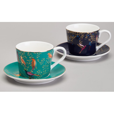 Кофейный набор "GOLDEN BIRDS" на 2 пер. 4 пр. 120 мл (кор=12наб.) LEFARD 419-133-9