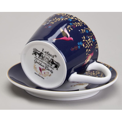 Кофейный набор "GOLDEN BIRDS" на 2 пер. 4 пр. 120 мл (кор=12наб.) LEFARD 419-133-13