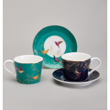 Кофейный набор "GOLDEN BIRDS" на 2 пер. 4 пр. 120 мл (кор=12наб.) LEFARD 419-133