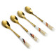 Набор ложек чайных "GOLDEN BIRDS" 4 шт. (кор=36наб.) LEFARD 419-147