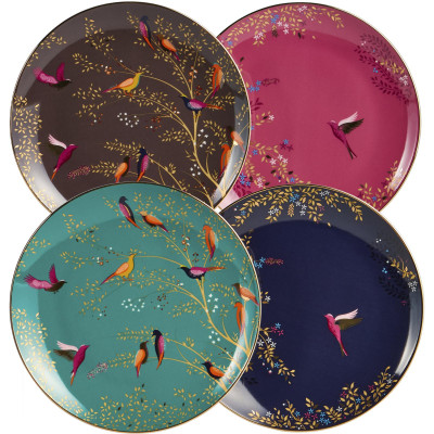 Набор тарелок закусочных "GOLDEN BIRDS" 4 шт. 20*2 см (кор=10наб.) LEFARD 419-152