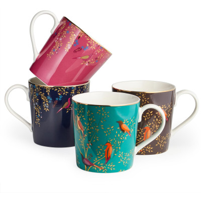 Набор кружек "GOLDEN BIRDS" 4 шт. 380 мл (кор=6наб.) LEFARD 419-153