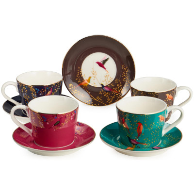 Кофейный набор "GOLDEN BIRDS" на 4 пер. 8 пр. 120 мл (кор=10наб.) LEFARD 419-154