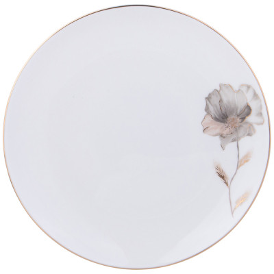Набор тарелок закусочных "INSPIRATION" золотой цветок 2 шт. 20,5 см (кор=12наб.) LEFARD 422-121-1