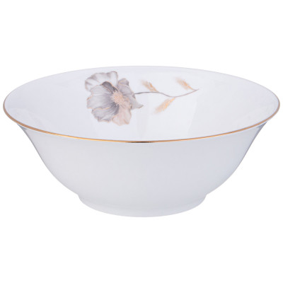 Салатник "INSPIRATION" золотой цветок 18*7,5 см 800 мл (кор=8шт.) LEFARD 422-122-1