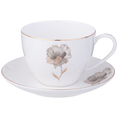 Чайный набор "INSPIRATION" золотой цветок на 6 пер. 12 пр. 260 мл (кор=4наб.) LEFARD 422-124-1