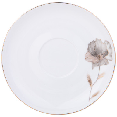 Чайная пара "INSPIRATION" золотой цветок 380 мл (кор=24наб.) LEFARD 422-126-2