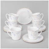 Кофейный набор "INSPIRATION" лаванда на 6 пер. 12 пр. 220 мл (кор=4наб.) LEFARD 422-137