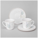 Кофейный набор "INSPIRATION" НЕЖНОСТЬ на 2 пер. 4 пр. 220 мл (кор=12наб.) LEFARD 422-145