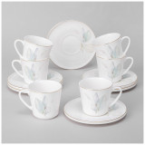 Кофейный набор "INSPIRATION" НЕЖНОСТЬ на 6 пер. 12 пр. 220 мл (кор=4наб.) LEFARD 422-146