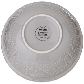 Салатник для смешивания и сервировки "KITCHEN PASSION" 20,50 см серая (кор=8шт.) LEFARD 424-074-1
