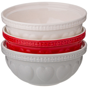 Набор салатников "KITCHEN PASSION" 3 шт 14 см (кор=12наб.) LEFARD 424-077-1