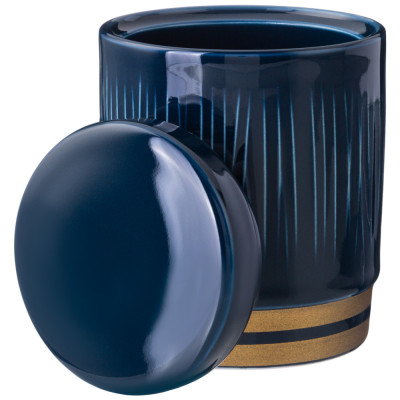 Сахарница  "HERBAL" 8,5*10,5 см 320 мл синяя (кор=48шт.) LEFARD 42-460-1