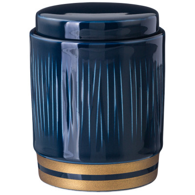 Сахарница  "HERBAL" 8,5*10,5 см 320 мл синяя (кор=48шт.) LEFARD 42-460