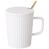 Кружка " HERBAL"  с крышкой и металл. ложкой 350 мл (кор=48шт.) LEFARD 42-481