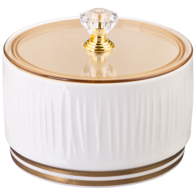 Набор банок " HERBAL"  с пластик. крышкой 3 шт. 230 мл на металл. подставке (кор=24наб.) LEFARD 42-486-2