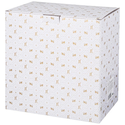 Тортовница " HERBAL" на ножке 28*23, 5 см с пластиковой крышкой (кор=6шт.) LEFARD 42-490