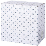 Тортовница " HERBAL" на ножке 28*23, 5 см с пластиковой крышкой синяя (кор=6шт.) LEFARD 42-491