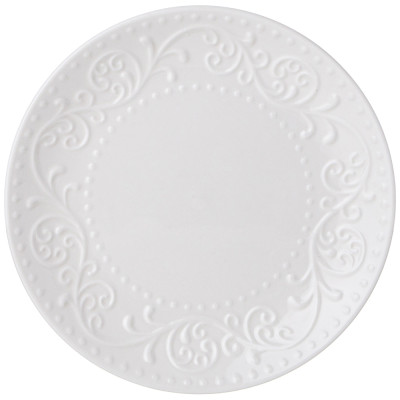 Тарелка закусочная " FLORAL" 21*2, 5 см (мал.уп.=4шт./кор=24шт.) LEFARD 425-074