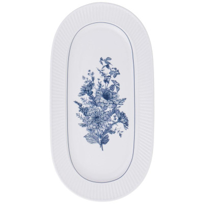 Блюдо овальное "ROYAL BLUE" 30*16,5*2,5 см (кор=30шт.) LEFARD 425-091-2