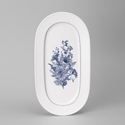 Блюдо овальное "ROYAL BLUE" 30*16,5*2,5 см (кор=30шт.) LEFARD 425-091