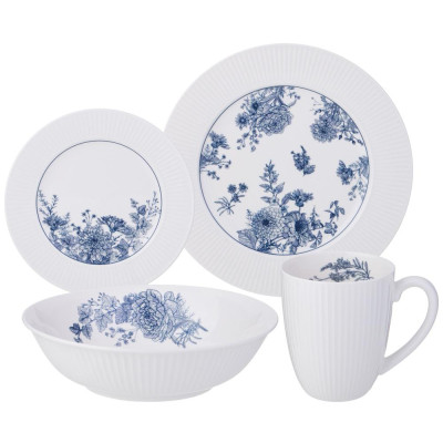 Набор посуды обеденный "ROYAL BLUE" на 4 пер. 16 пр. (кор=1наб.) LEFARD 425-095-2