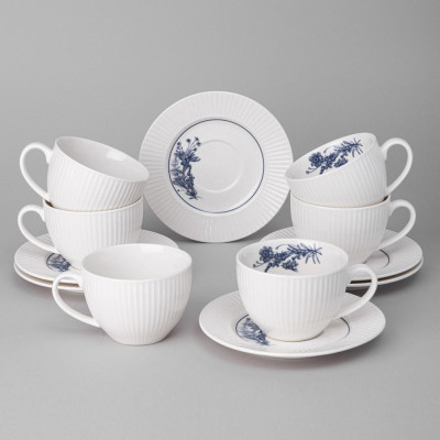 Чайный набор "ROYAL BLUE" на 6 пер. 12 пр. 270 мл (кор=4наб.) LEFARD 425-101