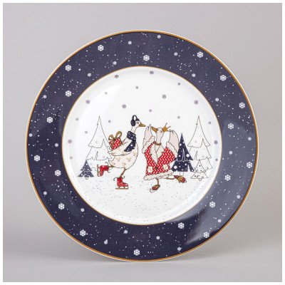 Тарелка обеденная "FAMILY CHRISTMAS" 25 см (кор=24шт.) LEFARD 425-117