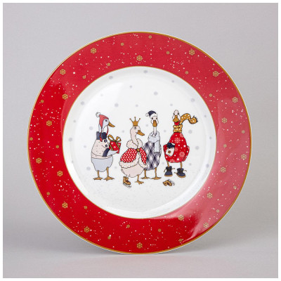 Тарелка обеденная "FAMILY CHRISTMAS" 25 см (кор=24шт.) LEFARD 425-118
