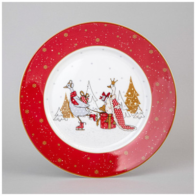 Тарелка обеденная "FAMILY CHRISTMAS" 25 см (кор=24шт.) LEFARD 425-119