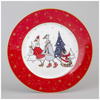 Тарелка закусочная "FAMILY CHRISTMAS" 20 см (кор=36шт.) LEFARD 425-120