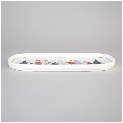 Блюдо овальное "FAMILY CHRISTMAS" 34*14,5 см (кор=12шт.) LEFARD 425-133-1