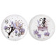 Набор тарелок закусочных "ЛАВАНДОВЫЕ КОТЫ" 2 шт. 20,5*2 см (кор=18наб.) LEFARD 425-166