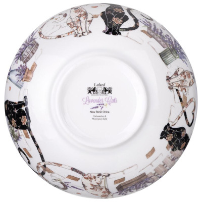 Салатник "ЛАВАНДОВЫЕ КОТЫ" 17,5*6,5 см 850 мл (кор=24шт.) LEFARD 425-168-4