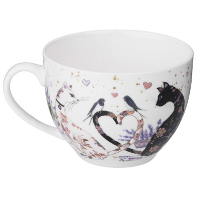 Чайный набор "ЛАВАНДОВЫЕ КОТЫ" на 6 пер. 12 пр. 275 мл (кор=4наб.) LEFARD 425-173-1