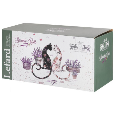 Чайный набор "ЛАВАНДОВЫЕ КОТЫ" на 6 пер. 12 пр. 275 мл (кор=4наб.) LEFARD 425-173-2