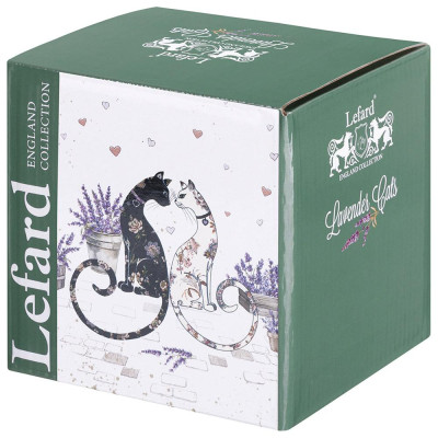 Кружка "ЛАВАНДОВЫЕ КОТЫ" 330 мл (кор=24шт.) LEFARD 425-177-2