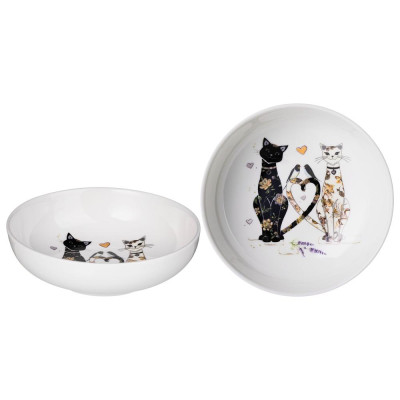 Набор розеток "ЛАВАНДОВЫЕ КОТЫ" 2 шт. 11*3,5 см (кор=36наб.) LEFARD 425-179