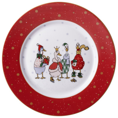 Тарелка обеденная "FAMILY CHRISTMAS" 25 см (кор=24шт,) LEFARD 425-204