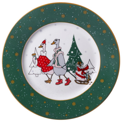 Тарелка закусочная "FAMILY CHRISTMAS" 20 см (кор=24шт,) LEFARD 425-207