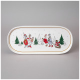 Блюдо овальное "FAMILY CHRISTMAS" 34*14,5 см (кор=24шт,) LEFARD 425-211
