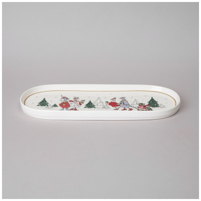 Блюдо овальное "FAMILY CHRISTMAS" 34*14,5 см (кор=24шт,) LEFARD 425-211-1