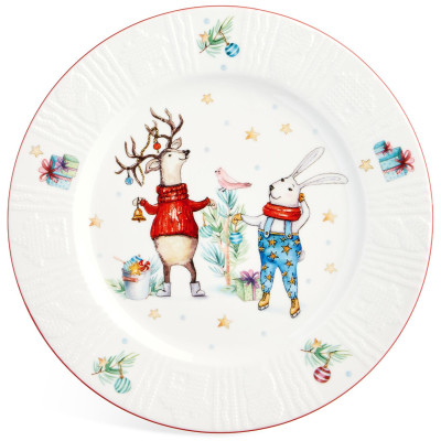 Набор тарелок закусочных "WINTER STORY" 2 шт. 20 см (кор=18наб.) LEFARD 425-265-3