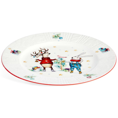 Набор тарелок закусочных "WINTER STORY" 2 шт. 20 см (кор=18наб.) LEFARD 425-265-4