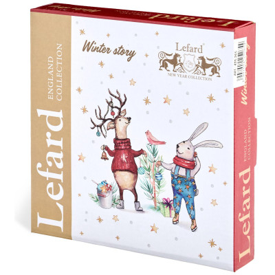 Набор тарелок закусочных "WINTER STORY" 2 шт. 20 см (кор=18наб.) LEFARD 425-265-7