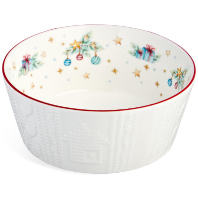 Салатник "WINTER STORY" 14,5 см 620 мл (кор=36шт.) LEFARD 425-266-2