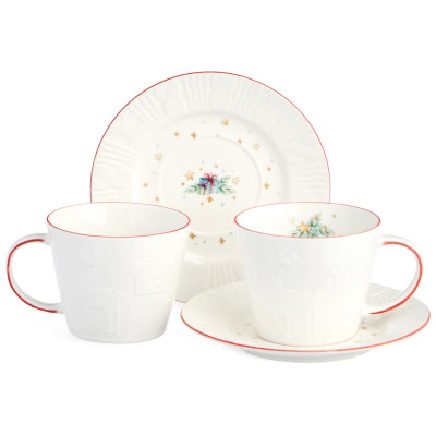 Чайный набор "WINTER STORY" на 2 пер. 4 пр. 240 мл (кор=12наб.) LEFARD 425-272-10