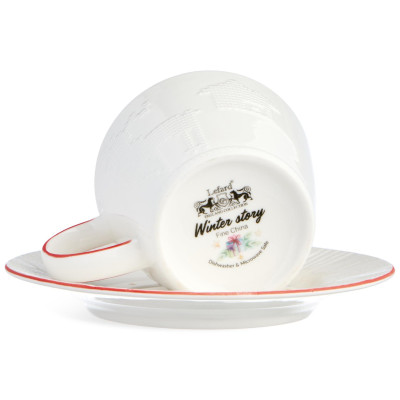 Чайный набор "WINTER STORY" на 2 пер. 4 пр. 240 мл (кор=12наб.) LEFARD 425-272-2