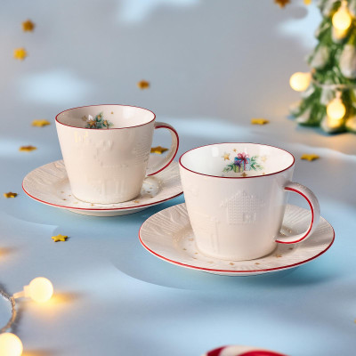 Чайный набор "WINTER STORY" на 2 пер. 4 пр. 240 мл (кор=12наб.) LEFARD 425-272